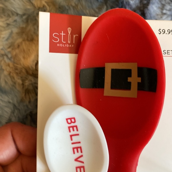 🎄2 Piece Christmas Spoon & Mini Spoon🎄Tool Set by Stir Holiday NWT - Gifts 🎁 - Picture 3 of 6